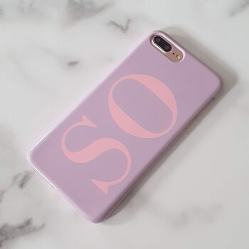 Pink And Purple Personalised Phone Case, 2 of 6