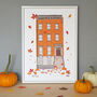 Autumn Townhouse Print, thumbnail 1 of 3