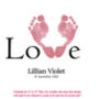 Personalised 'Love' Baby Print Keepsake Package, thumbnail 4 of 8