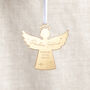 Metallic Mirror Memorial Angel Christmas Decoration, thumbnail 1 of 2