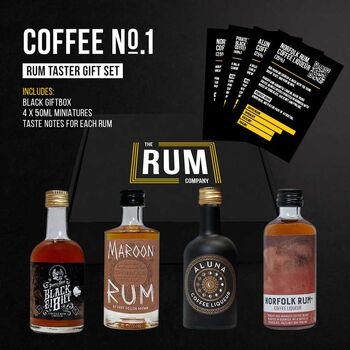Coffee Rum Taster Set Gift Box One, 5 of 5