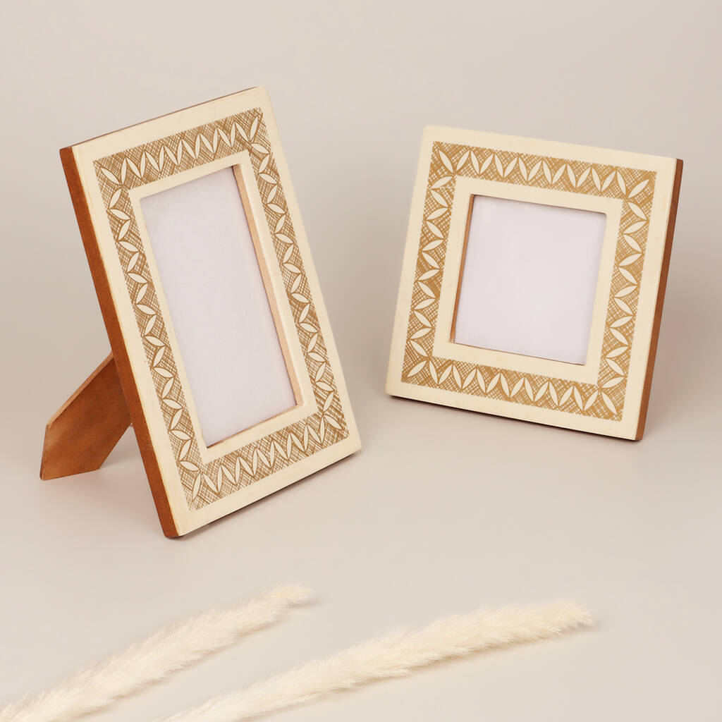 G Decor Cream And Brown Stylish Photo Frames, 1 of 6