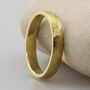 Men's 18ct Gold Hammered Court Wedding Ring, thumbnail 1 of 4