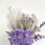 Purple Hydrangea Dried Flower Posy With Jar, thumbnail 4 of 7