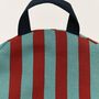Bliss Kids Long Beanbag Red Teal Green Stripes, thumbnail 4 of 4