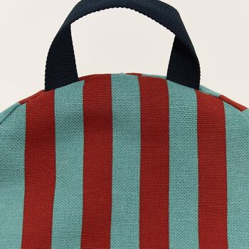 Bliss Kids Long Beanbag Red Teal Green Stripes, 4 of 4