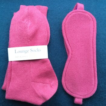 Cashmere Eye Mask And Sock Set, 4 of 6
