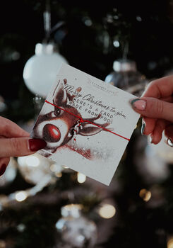 Reindeer Poo Card And Candy Cane Bracelet, 2 of 6