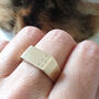 Personalised Solid 9ct Gold Signet Ring, thumbnail 3 of 3