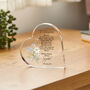 Grandmother Of The Bride Wedding Heart Plaque Gift, thumbnail 3 of 5