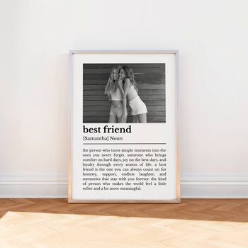 Personalised Best Friend Definition Print, 5 of 6