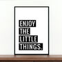 'Enjoy The Little Things' Self Love Poster, thumbnail 2 of 3
