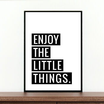 'Enjoy The Little Things' Self Love Poster, 2 of 3