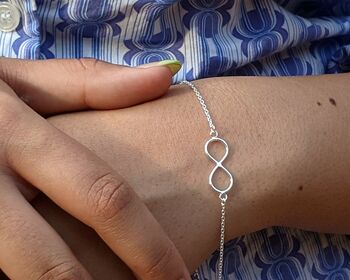 Sterling Silver Infinity Bracelet, 5 of 8