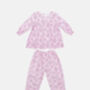 Girls Pink Cotton Pyjama Set Cosmic Moon And Star, thumbnail 5 of 7