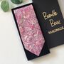 Liberty Tie In Light Pink Strawberry Thief Birds Motif, thumbnail 1 of 9