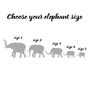 Personalised Herd Of Elephants Family Cushion, thumbnail 5 of 7