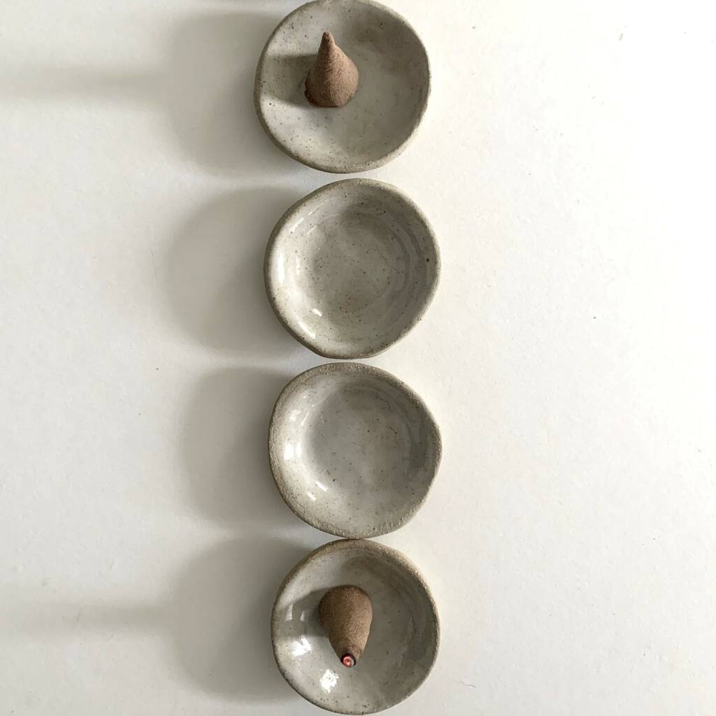 Handmade Stoneware Incense Cone Holders By Kiwi and Pips ceramics