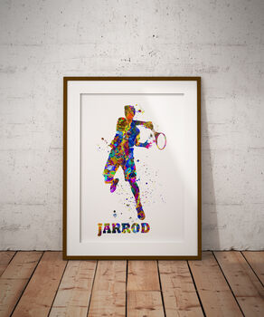 Personalised Tennis Print, 3 of 3