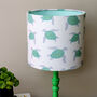 Fun And Colourful Turtle Patterned Drum Lampshade, thumbnail 1 of 3