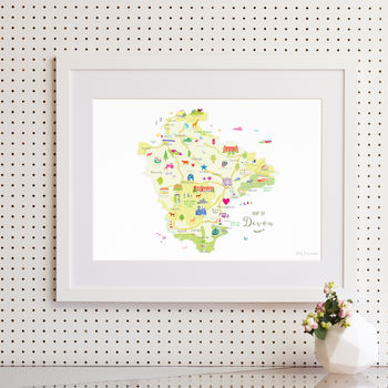 Personalised Devon Map: Add Favourite Places, 4 of 4