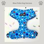 Blue Polka Dot Dog Harness, thumbnail 1 of 4