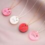 Personalised Acrylic Disc Name Necklace, thumbnail 3 of 12