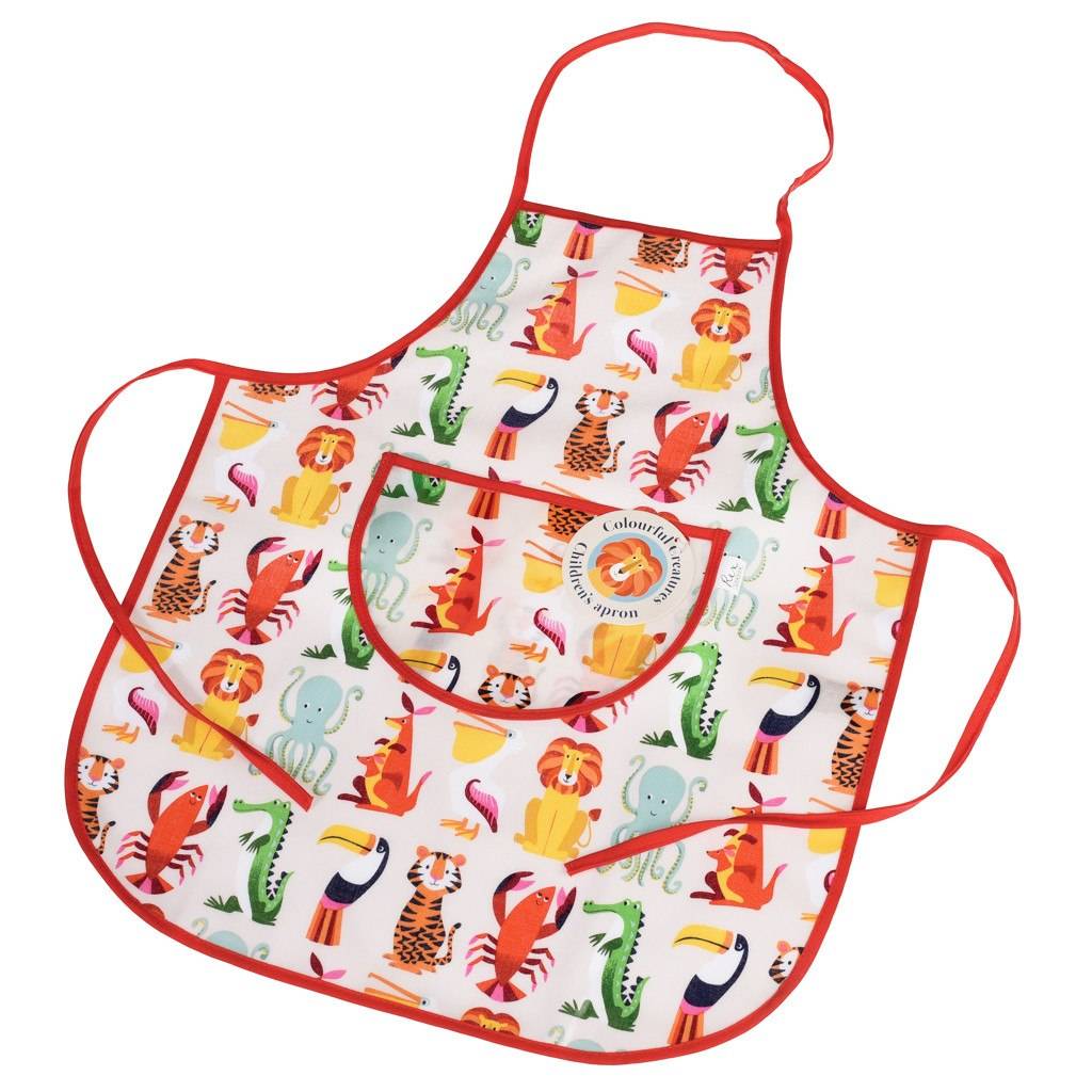 kids wipeable oilcloth apron by berylune