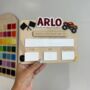 Personalised 'First Day Of' Monster Truck Reusable Whiteboard Sign, thumbnail 1 of 2