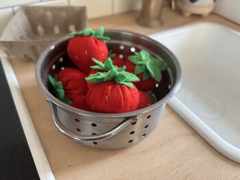 Pretend Play Felt Strawberries, 3 of 8