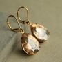 Vintage Champagne Teardrop Earrings, thumbnail 1 of 7