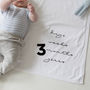 Personalised Baby Milestone Blanket, thumbnail 4 of 8