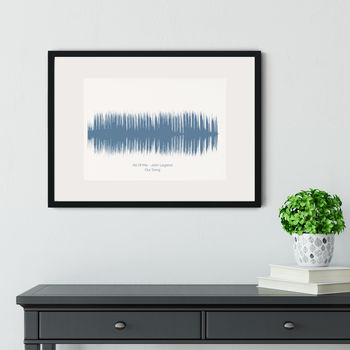 Personalised Favourite Song Sound Wave Print, 8 of 10