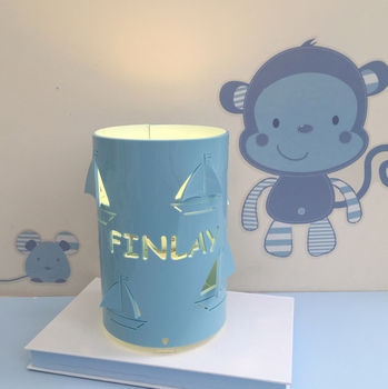 Personalised Boat Table Lamp Children's Lamp, 4 of 8
