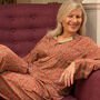 Indian Upcycled Silk Pyjamas Dusty Pink, thumbnail 1 of 2