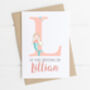 Personalised Christening Card Mermaid, thumbnail 3 of 4