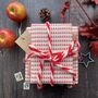 Red Stripe Paper Fibre Wrapping Paper Set, thumbnail 8 of 12