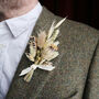 'Fawn' Dried Flower Buttonhole, thumbnail 1 of 5