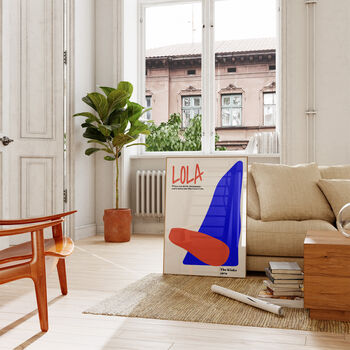 Lola The Kinks Abstract Music Giclée Art Print, 3 of 4