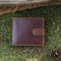 Personalised Brown Leather Wallet Trifold Rfid, thumbnail 5 of 11
