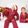 Girl's And Boy's Personalised Luxury Tartan Christmas Brushed Cotton Pyjama, thumbnail 7 of 12