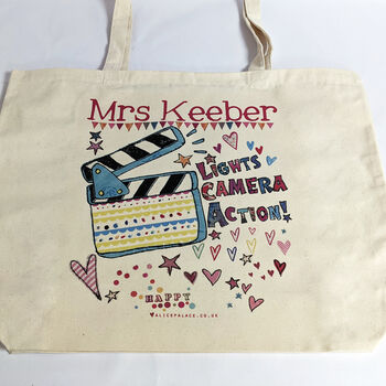 Lights, Camera, Action Personalised Bag, 3 of 4