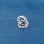 Silver Chain Hoops, Chain Style Huggie Hoop Earrings, Minimalistic Hoops, thumbnail 4 of 7