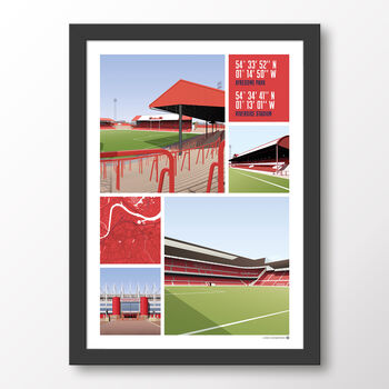 Middlesbrough Views Of Ayresome And Riverside Poster, 7 of 7