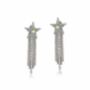 Celena Star Fringe Diamante Earrings, thumbnail 1 of 2