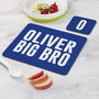 Boy's Personalised Brother Placemat Set, thumbnail 4 of 6