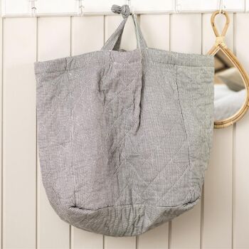 Spacious Quilted Cotton Bag, 2 of 6