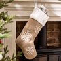 Personalised Cable Knit Christmas Stockings, thumbnail 3 of 5