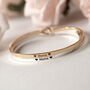 Mama Skinny Brass Bangle In Gold Or Silver Finish, thumbnail 3 of 12