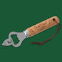 Wooden Bottle Opener ''Padel Dad' | Perfect Gift | Novelty | Barware | Padel | Racket Sport, thumbnail 1 of 2